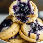 Cheesecake Cookies with Blueberry Jam