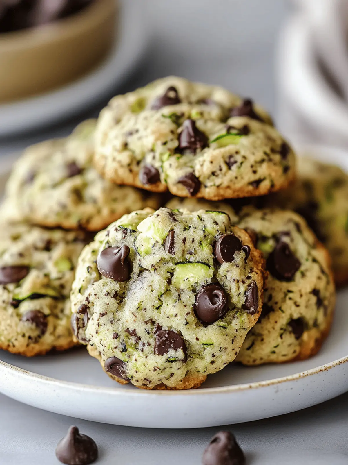Zucchini Chocolate Chip Cookies