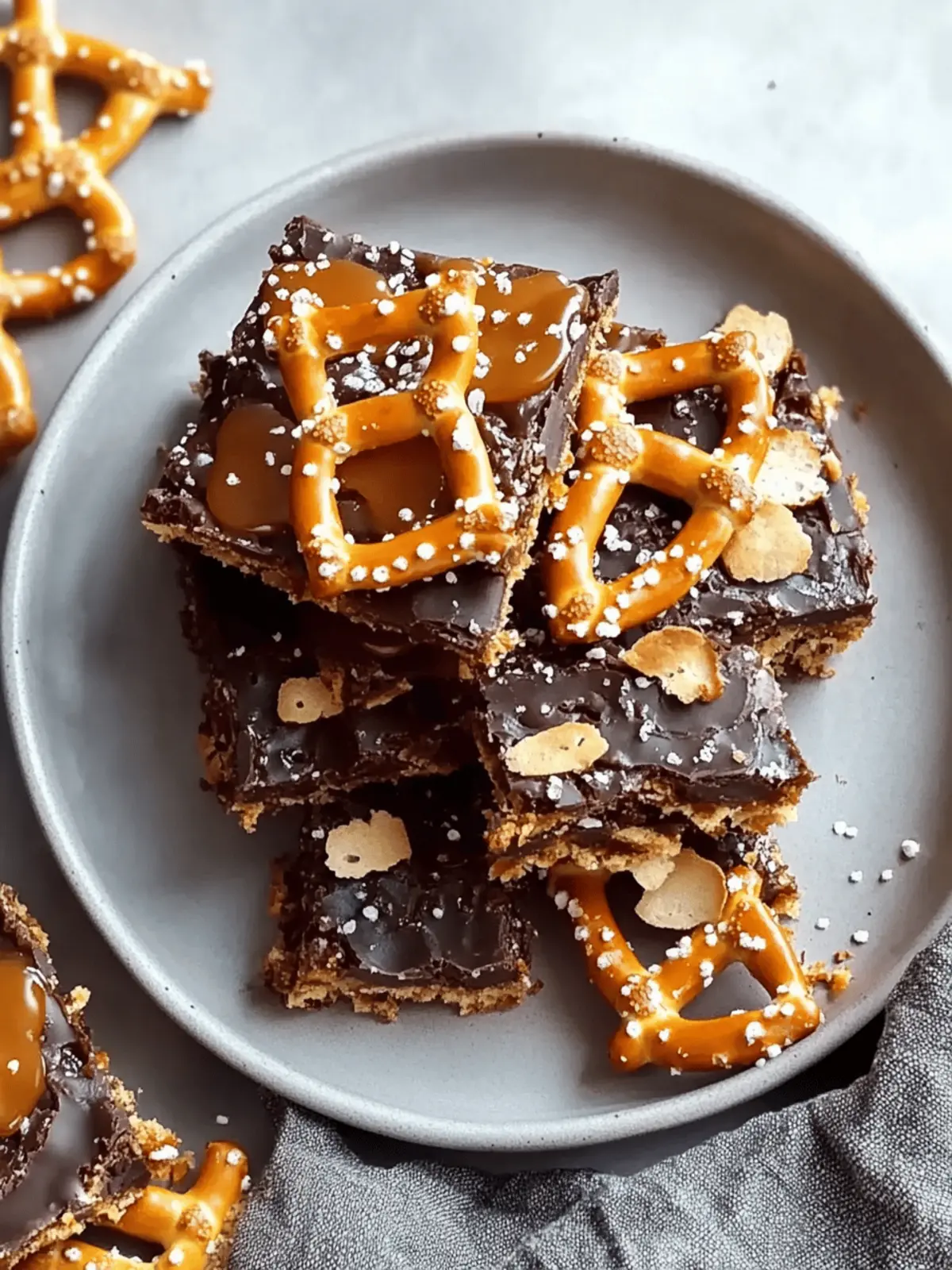 Salted Caramel Pretzel Bars