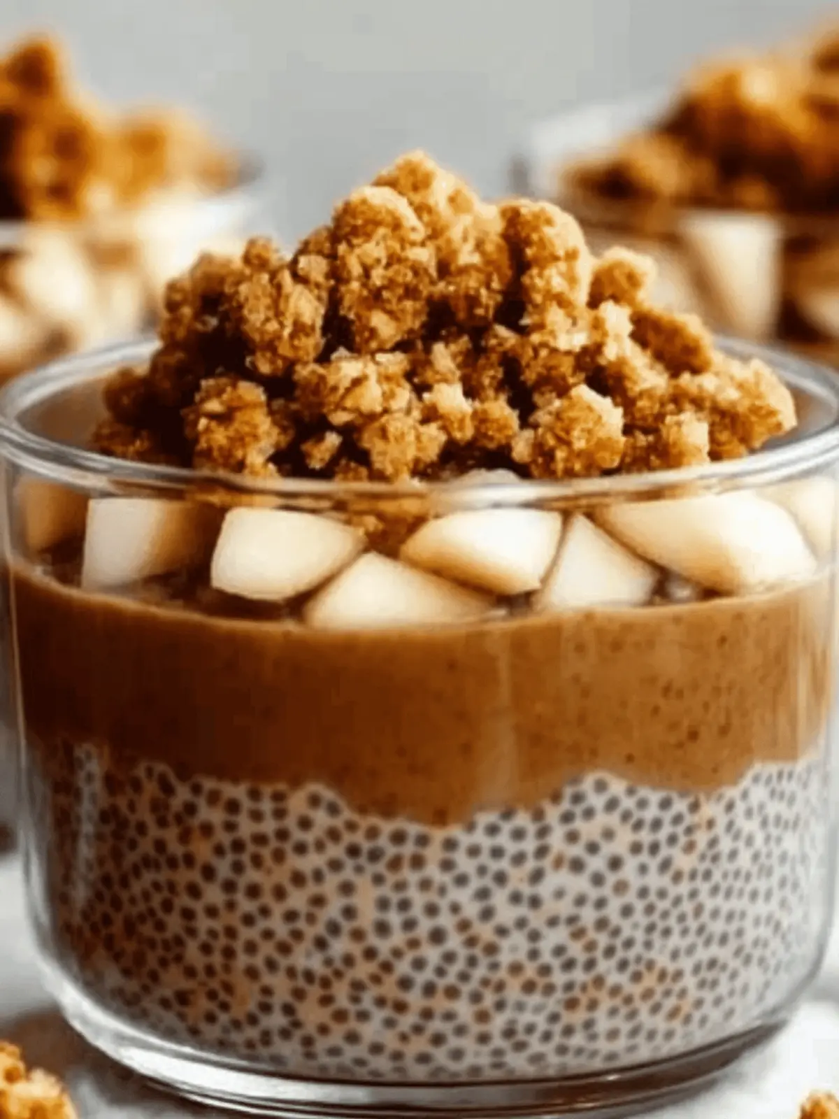 Creamy Apple Crumble Chia Pudding