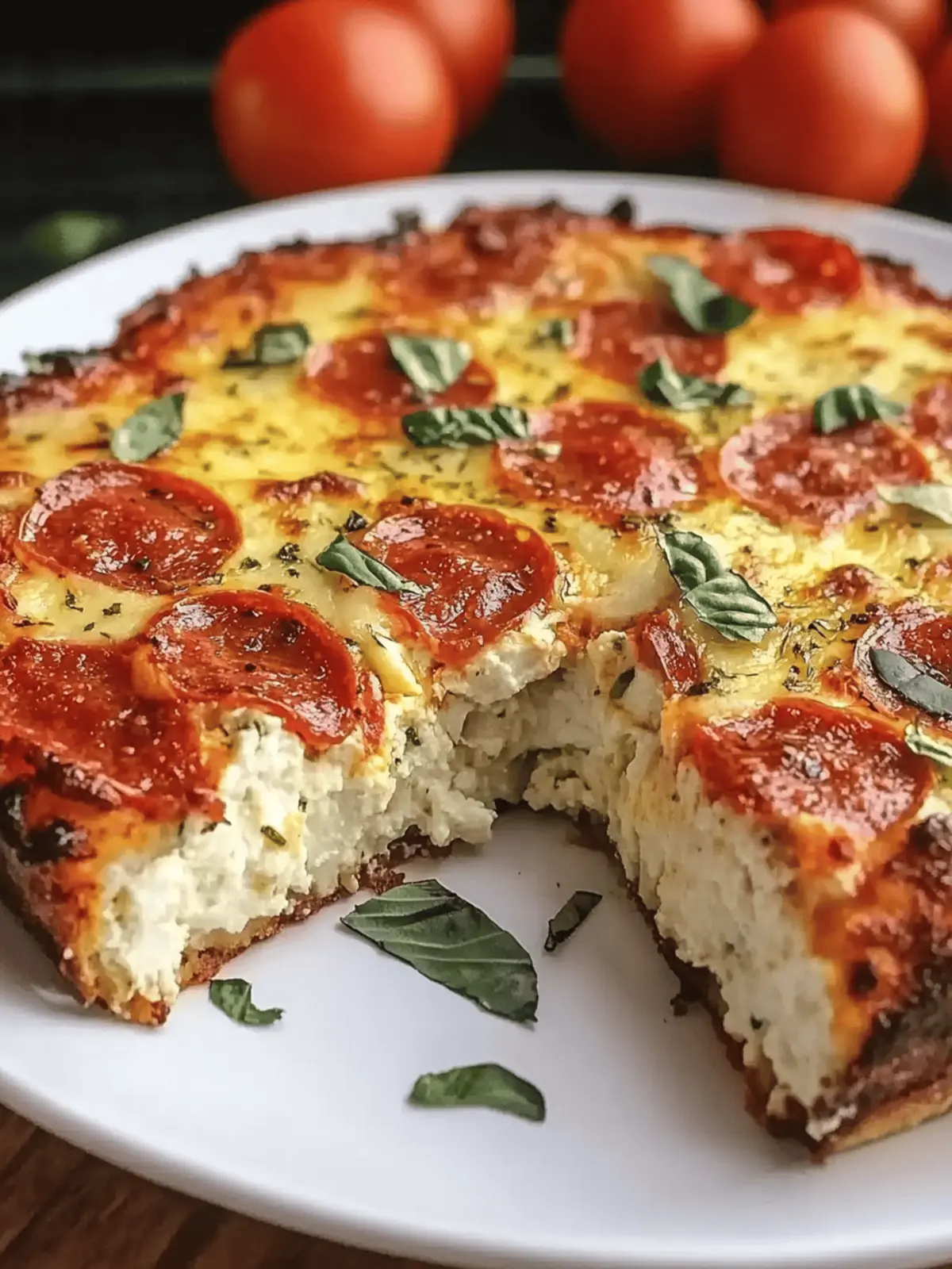 Pizza Style Cottage Cheese Bake