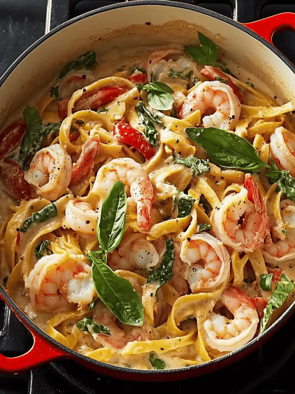 Creamy One-Pot Shrimp Primavera
