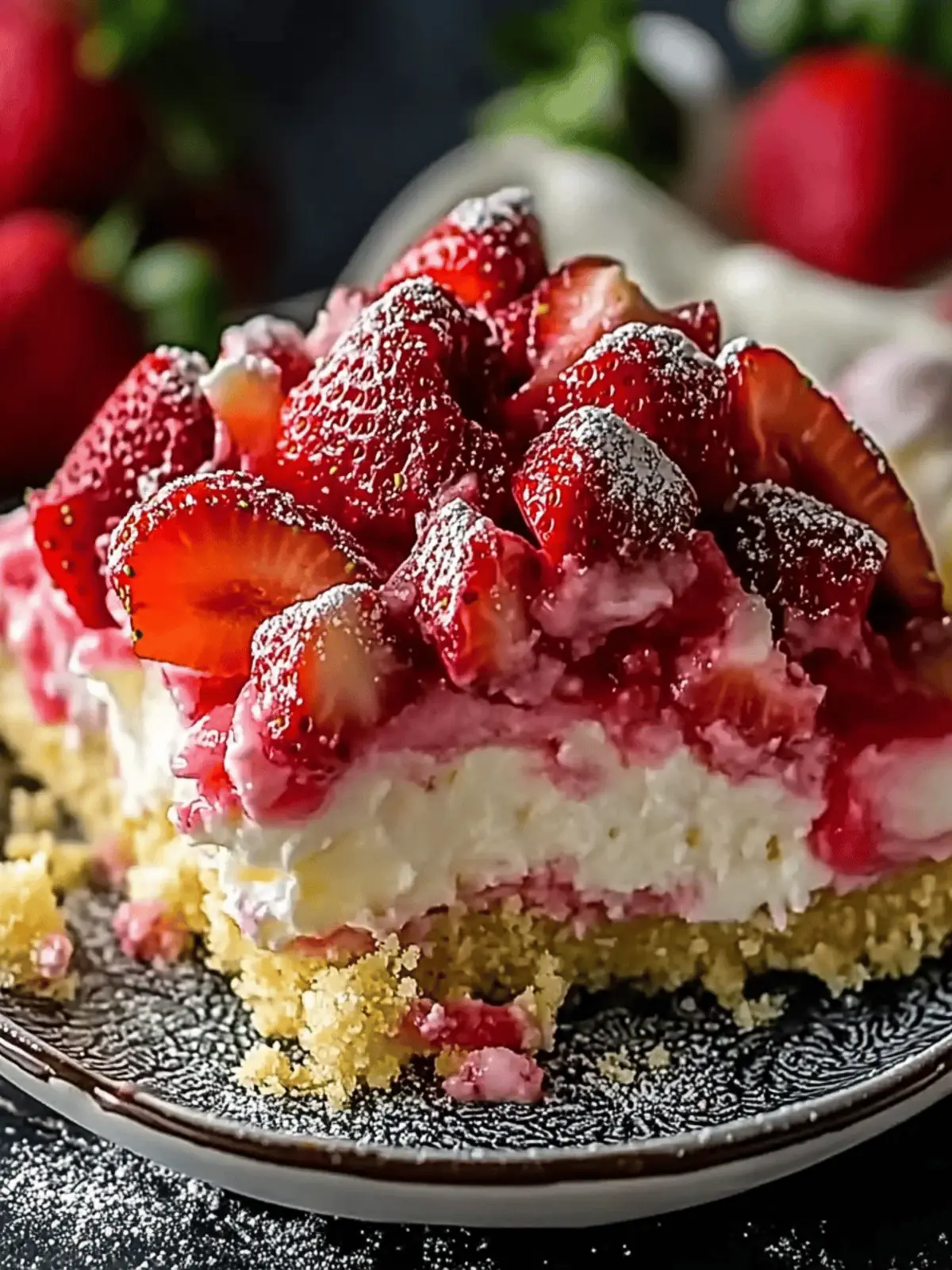 Irresistible Strawberry Cheesecake Dump Cake Recipe Delight