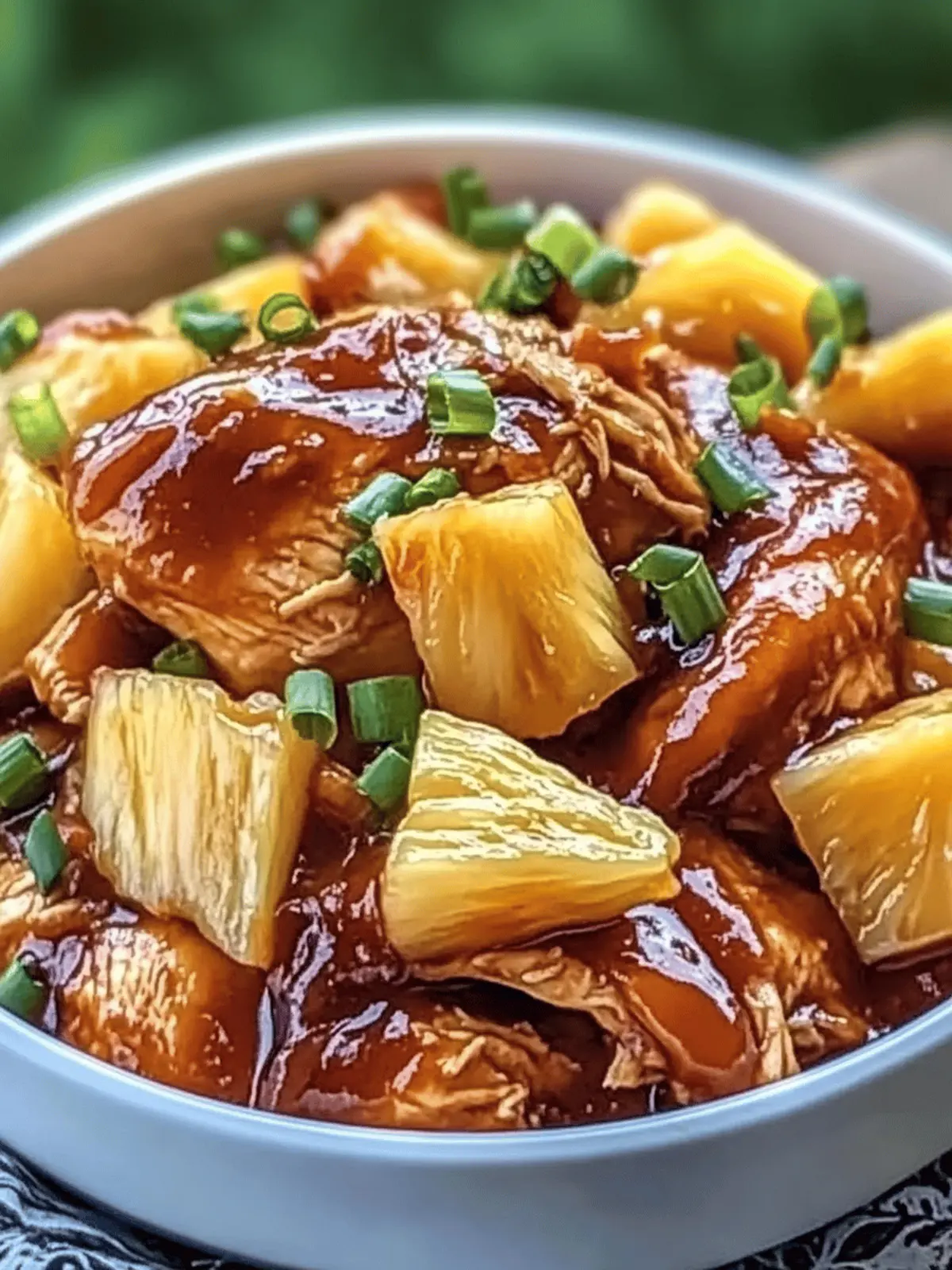 Easy Crockpot Pineapple BBQ Chicken