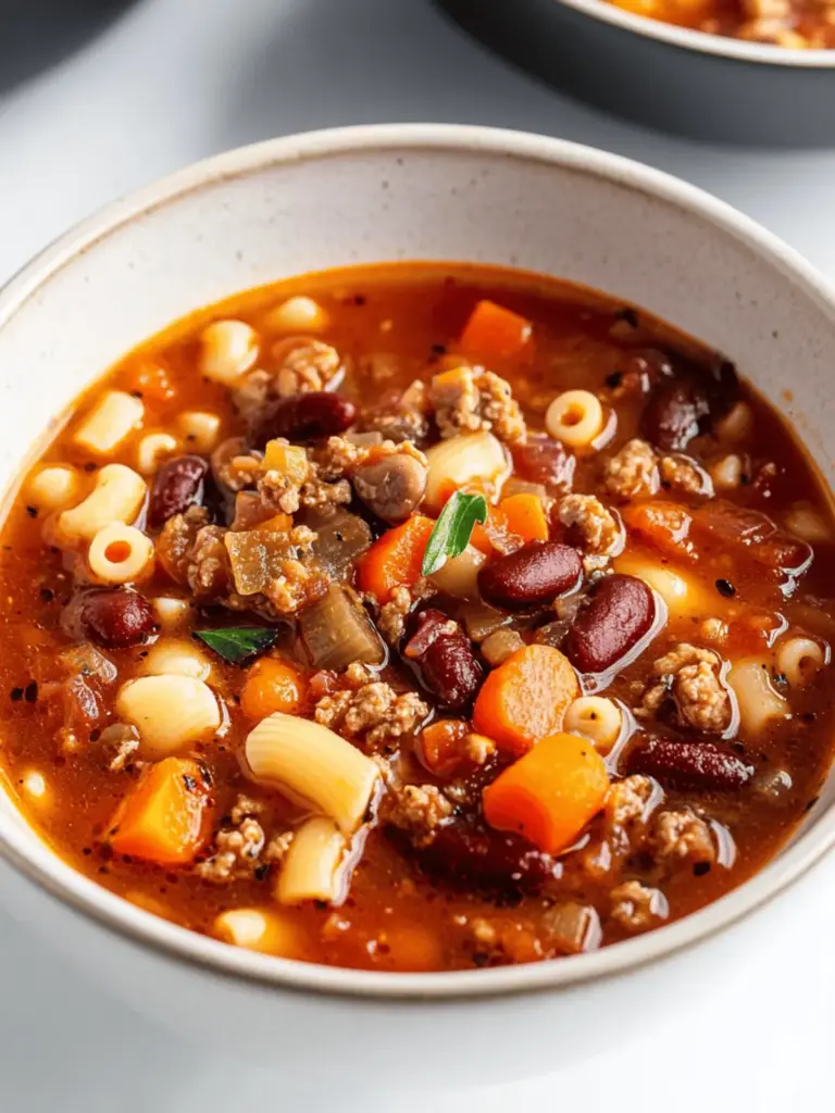 Crockpot Pasta Fagioli Soup