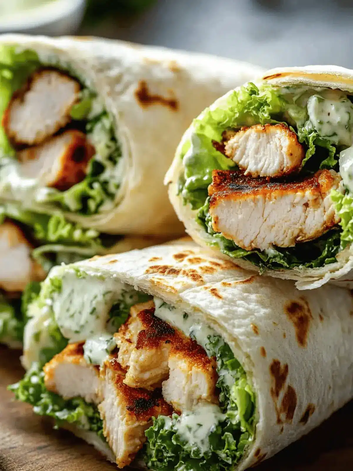 Easy Chicken Caesar Wraps Recipe