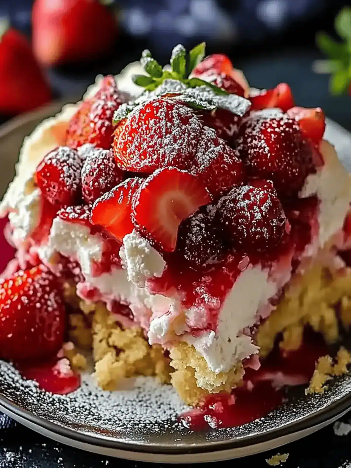 Irresistible Strawberry Cheesecake Dump Cake Recipe Delight