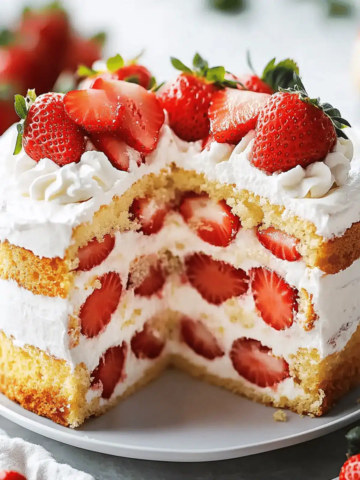 Strawberry Shortcake Cake