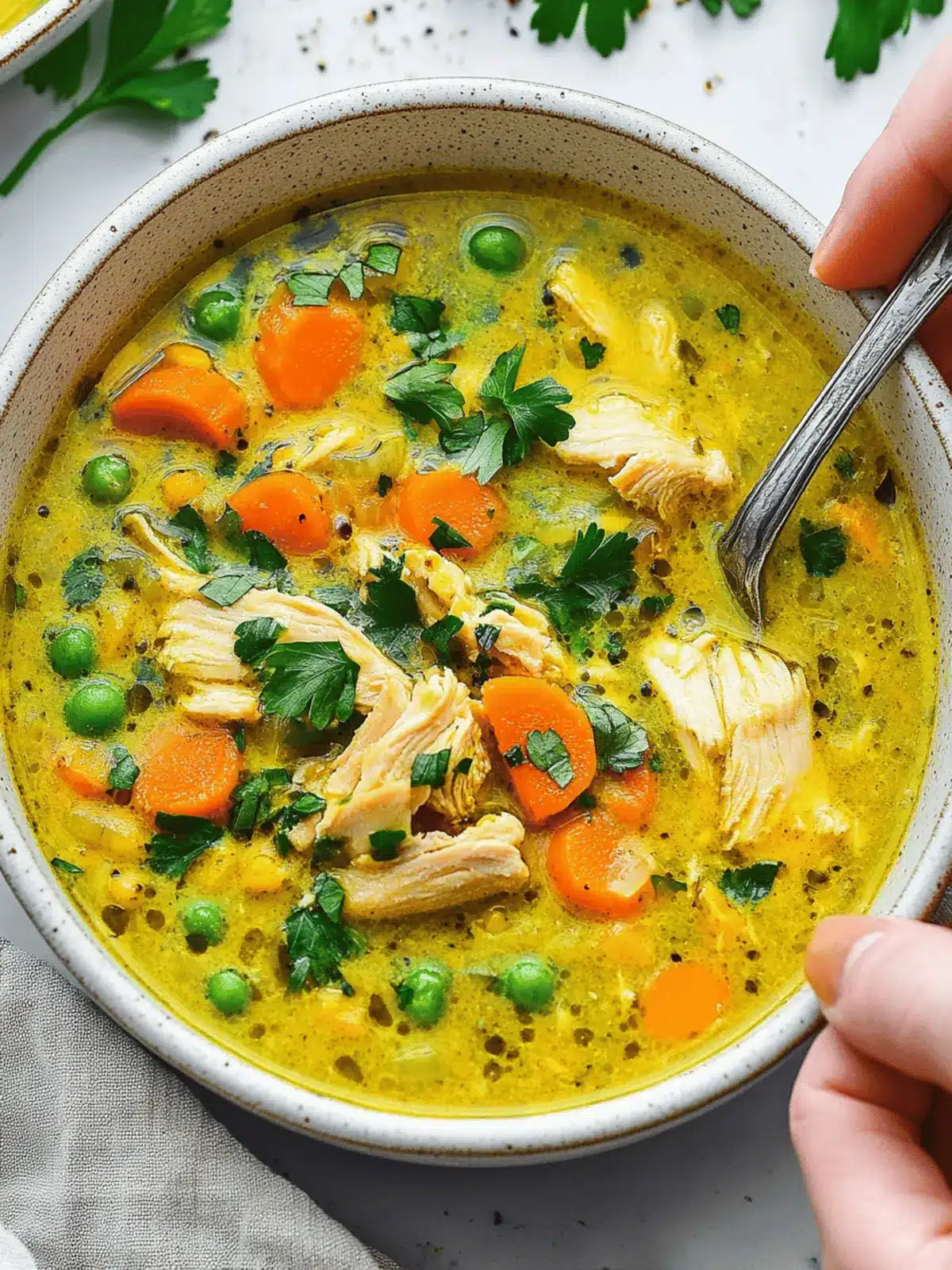 Anti Inflammatory Turmeric Chicken Soup