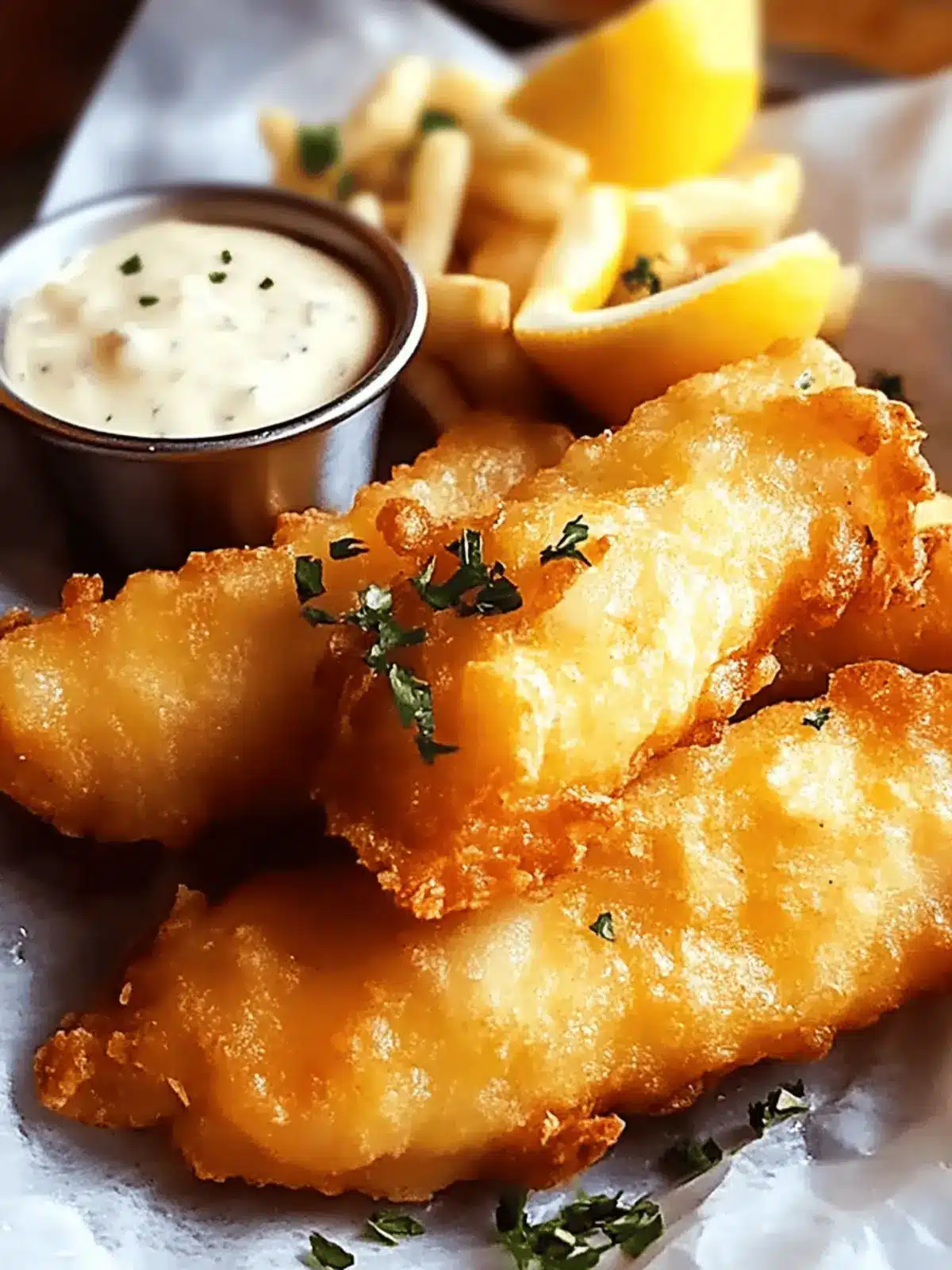 Crispy Beer Battered Fish