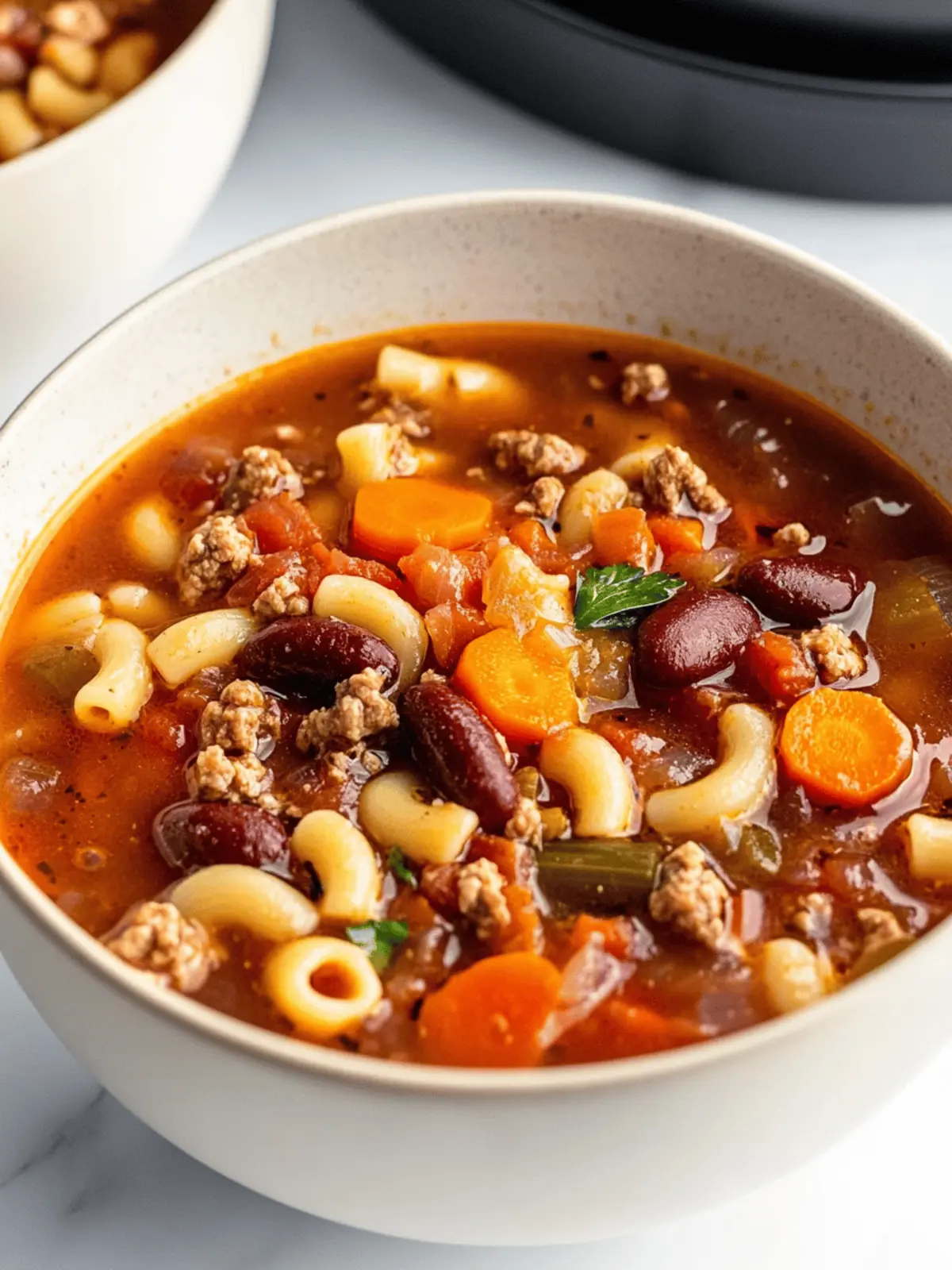 Crockpot Pasta Fagioli Soup