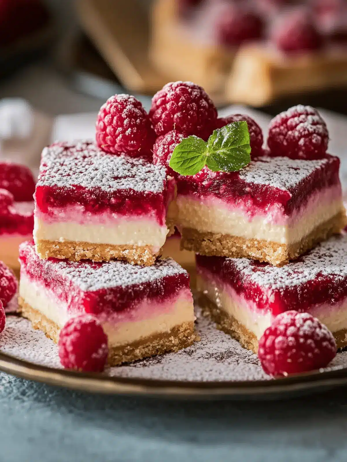 Raspberry Cheesecake Bars