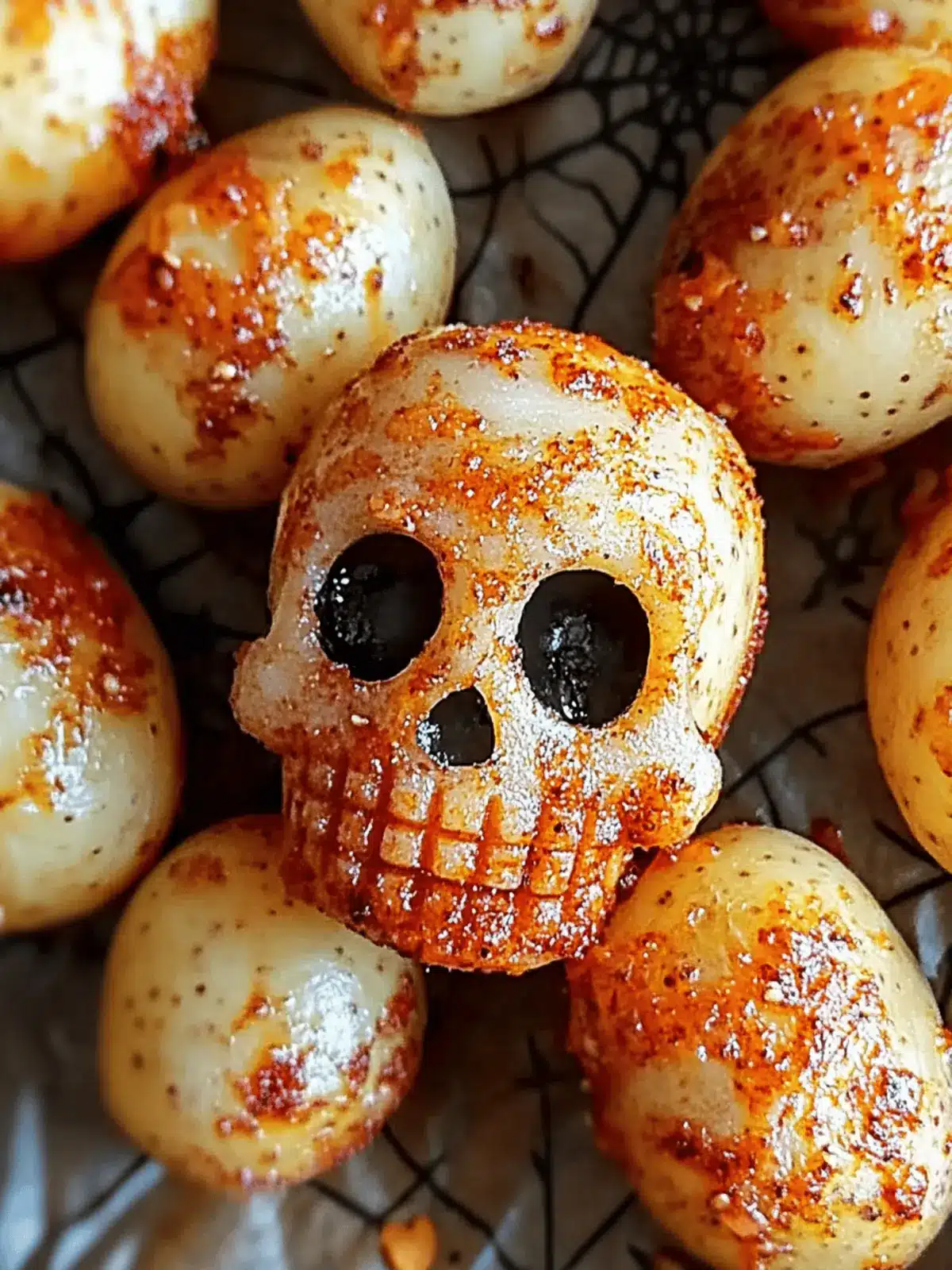 Spooky Halloween Skull Potatoes