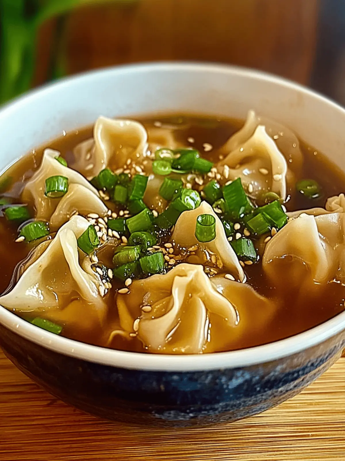 Wonton Soup with Frozen Wontons