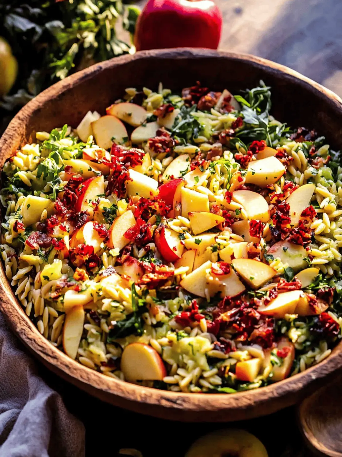 Fall Harvest Apple Orzo Salad