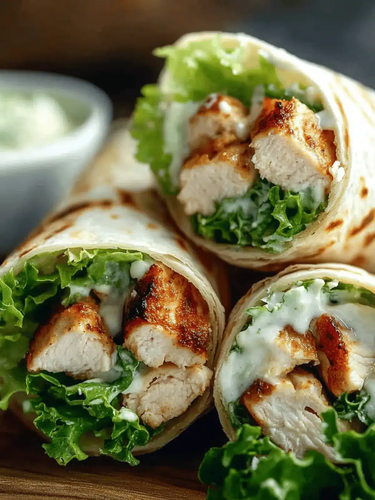 Easy Chicken Caesar Wraps Recipe