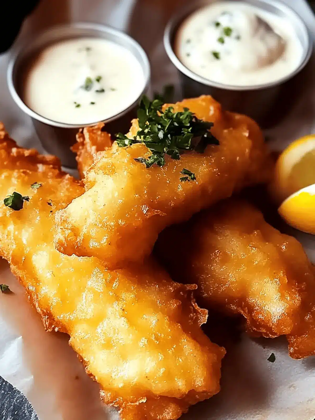 Crispy Beer Battered Fish