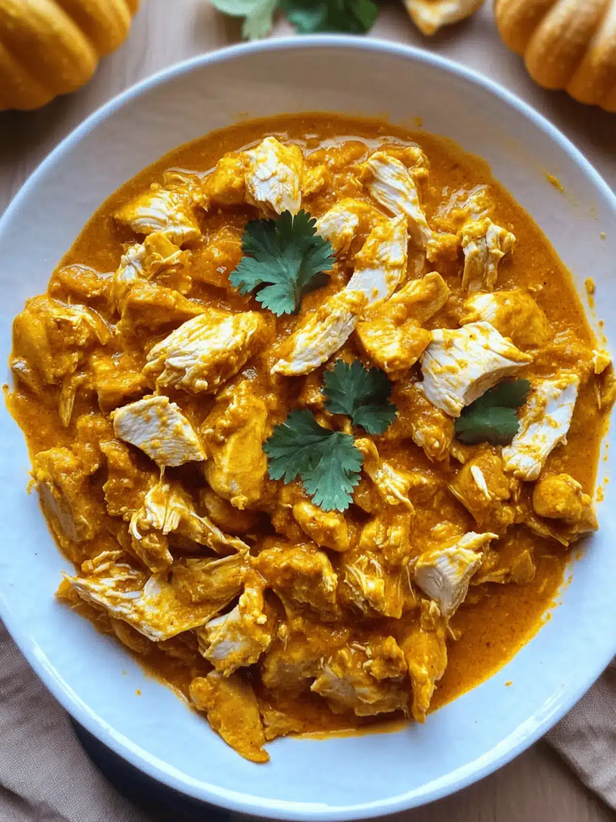 Easy Pumpkin Chicken Curry (Slow Cooker)