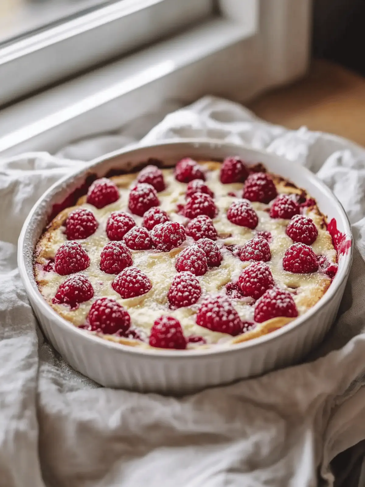 Raspberry and White Chocolate Bake