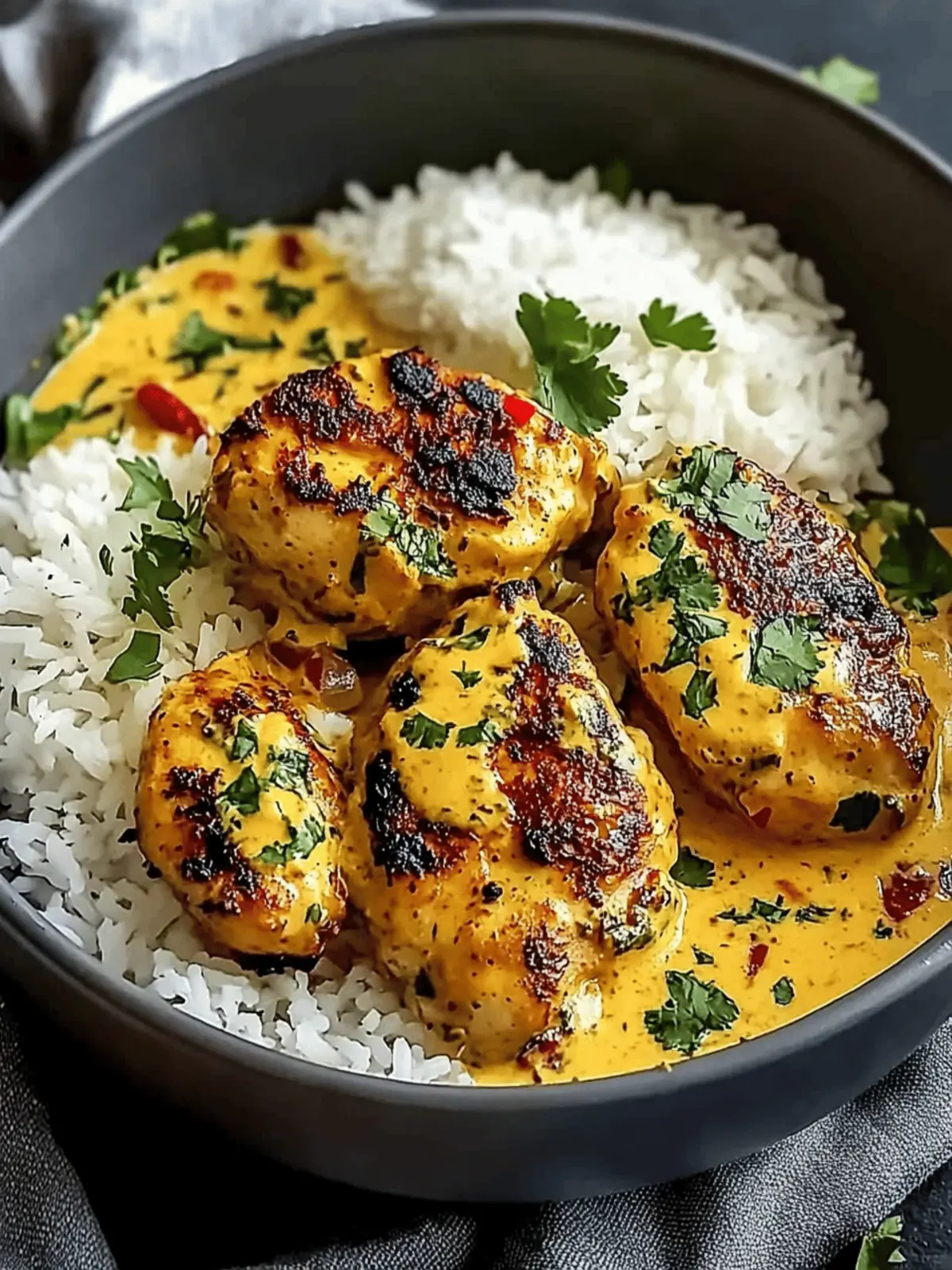 Creamy Peri-Peri Chicken with Rice