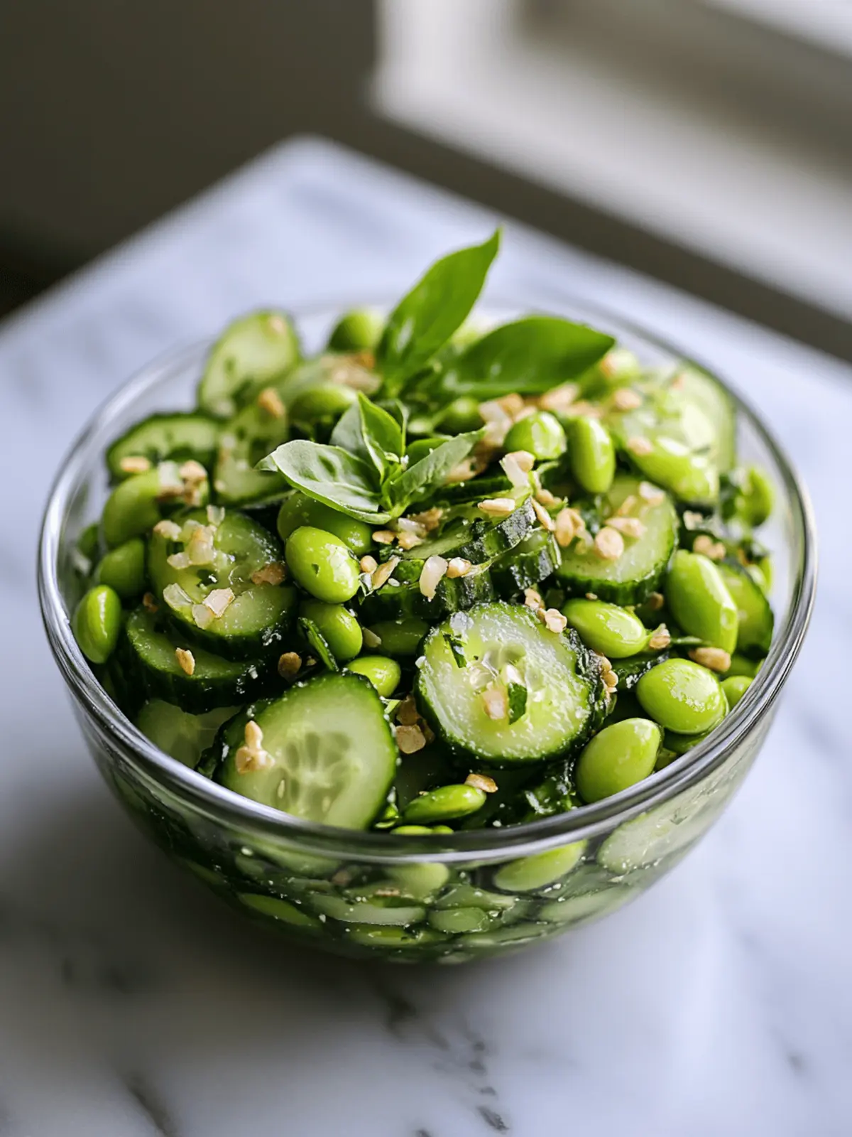 Delicious Cucumber Edamame Salad