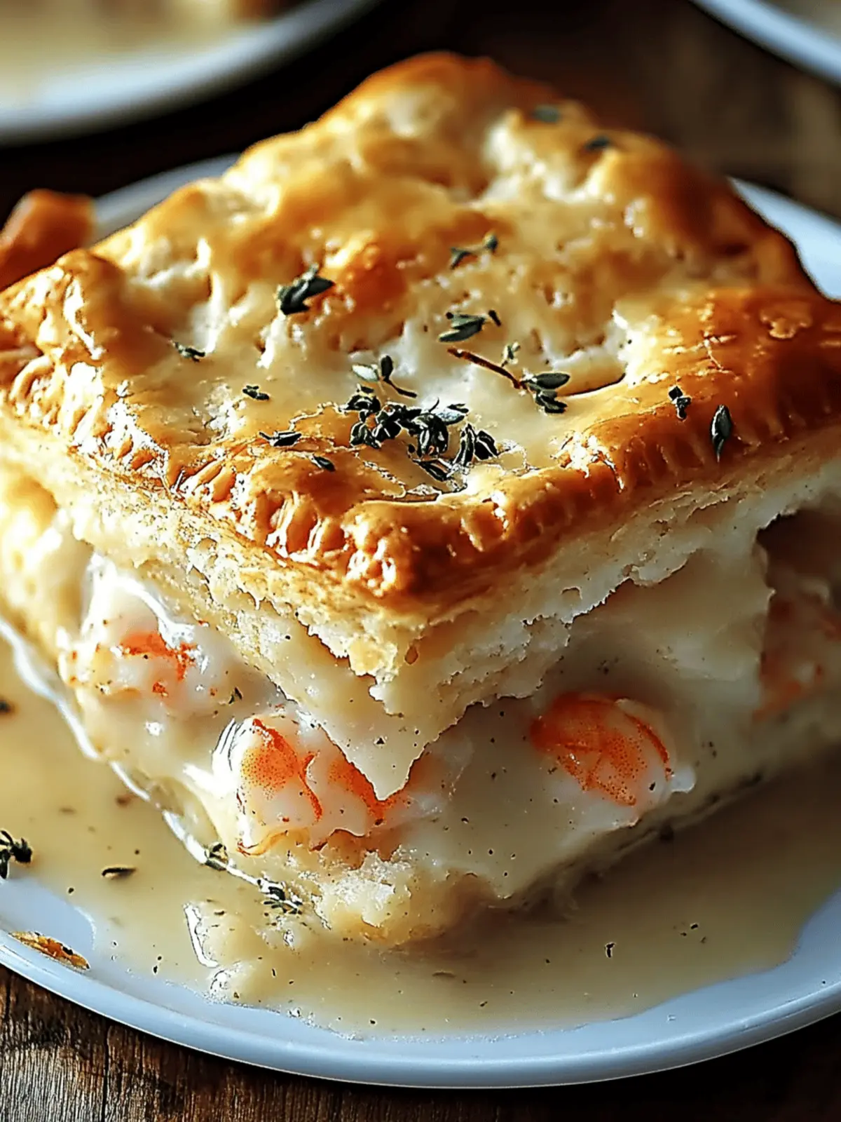 Cheddar Bay Biscuit Seafood Pot Pie