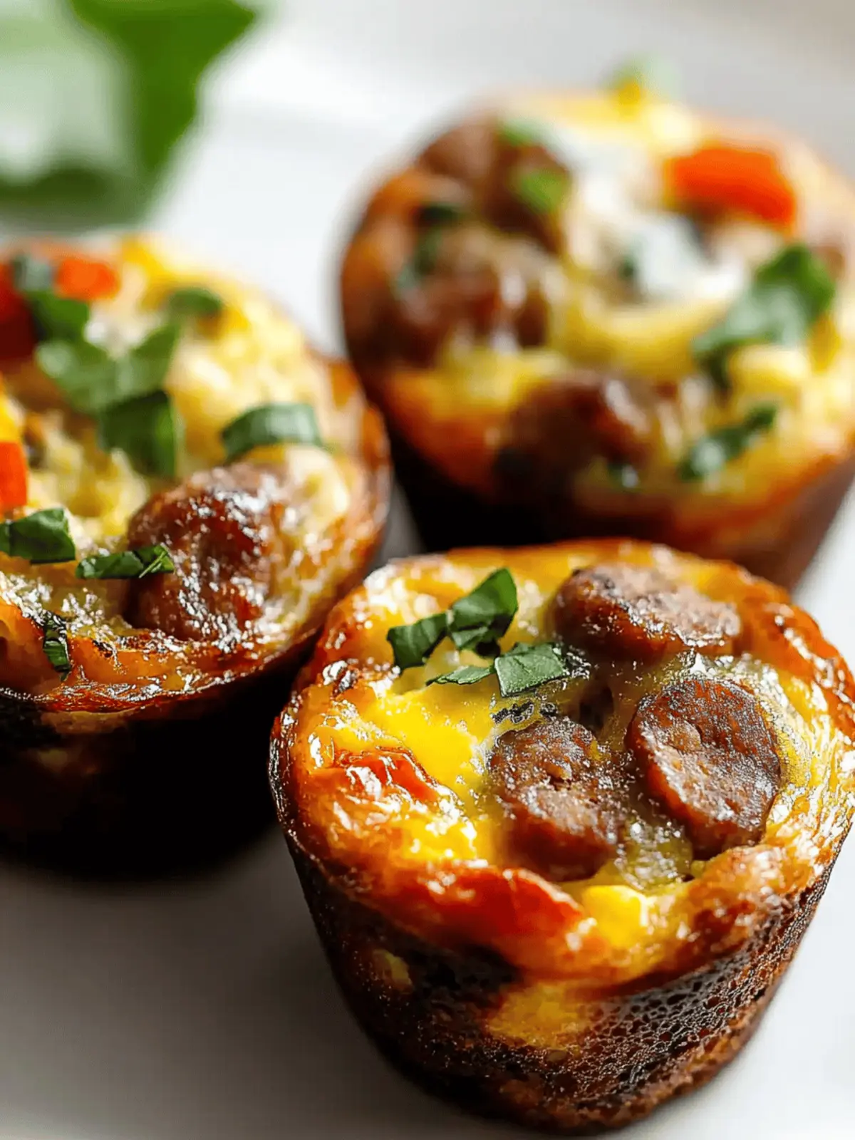 5-Minute Savory Sausage Egg Muffins