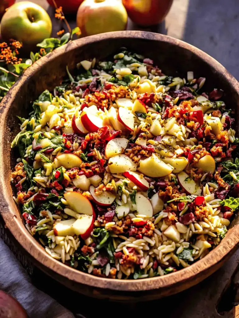 Fall Harvest Apple Orzo Salad