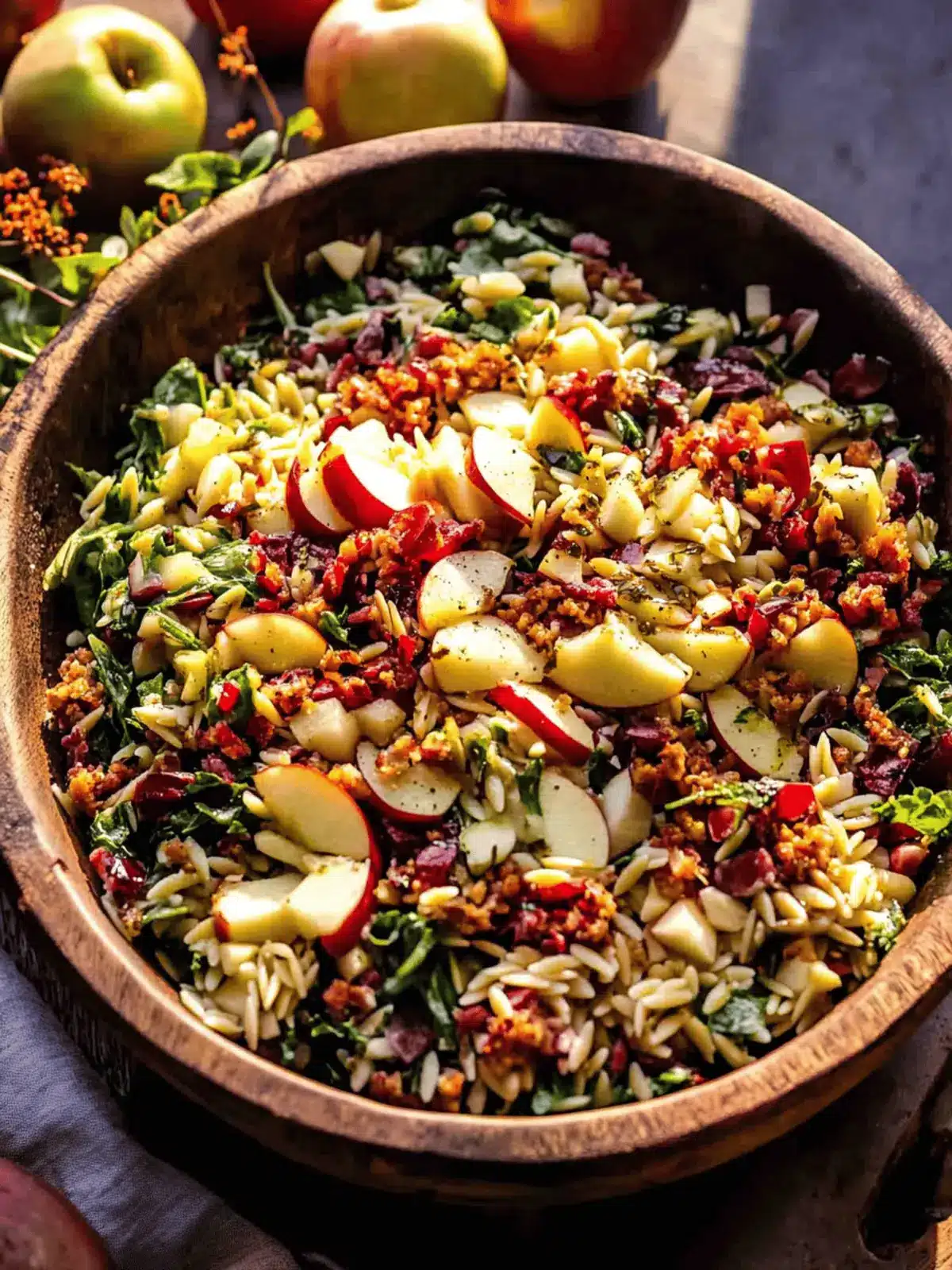 Fall Harvest Apple Orzo Salad