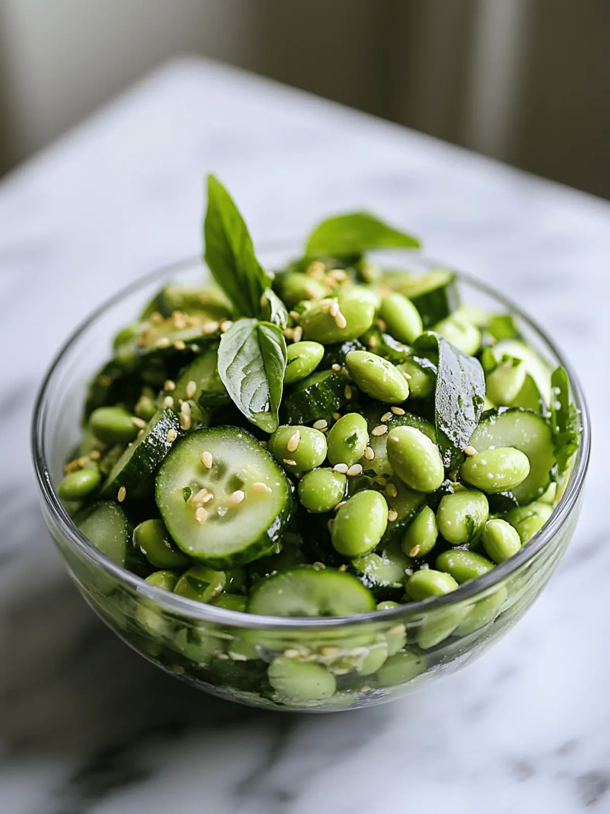 Delicious Cucumber Edamame Salad