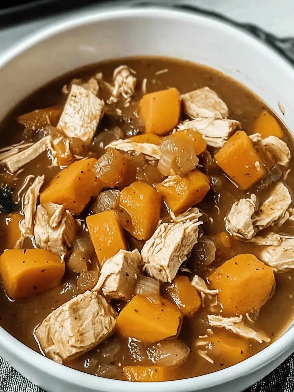 Crockpot Turkey Sweet Potato Stew