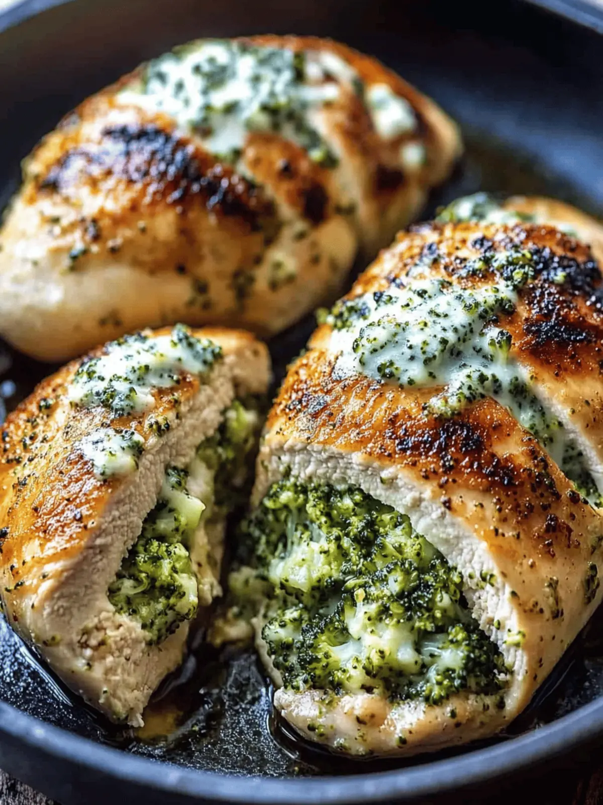 Broccoli Cheddar Stuffed Chicken Breasts