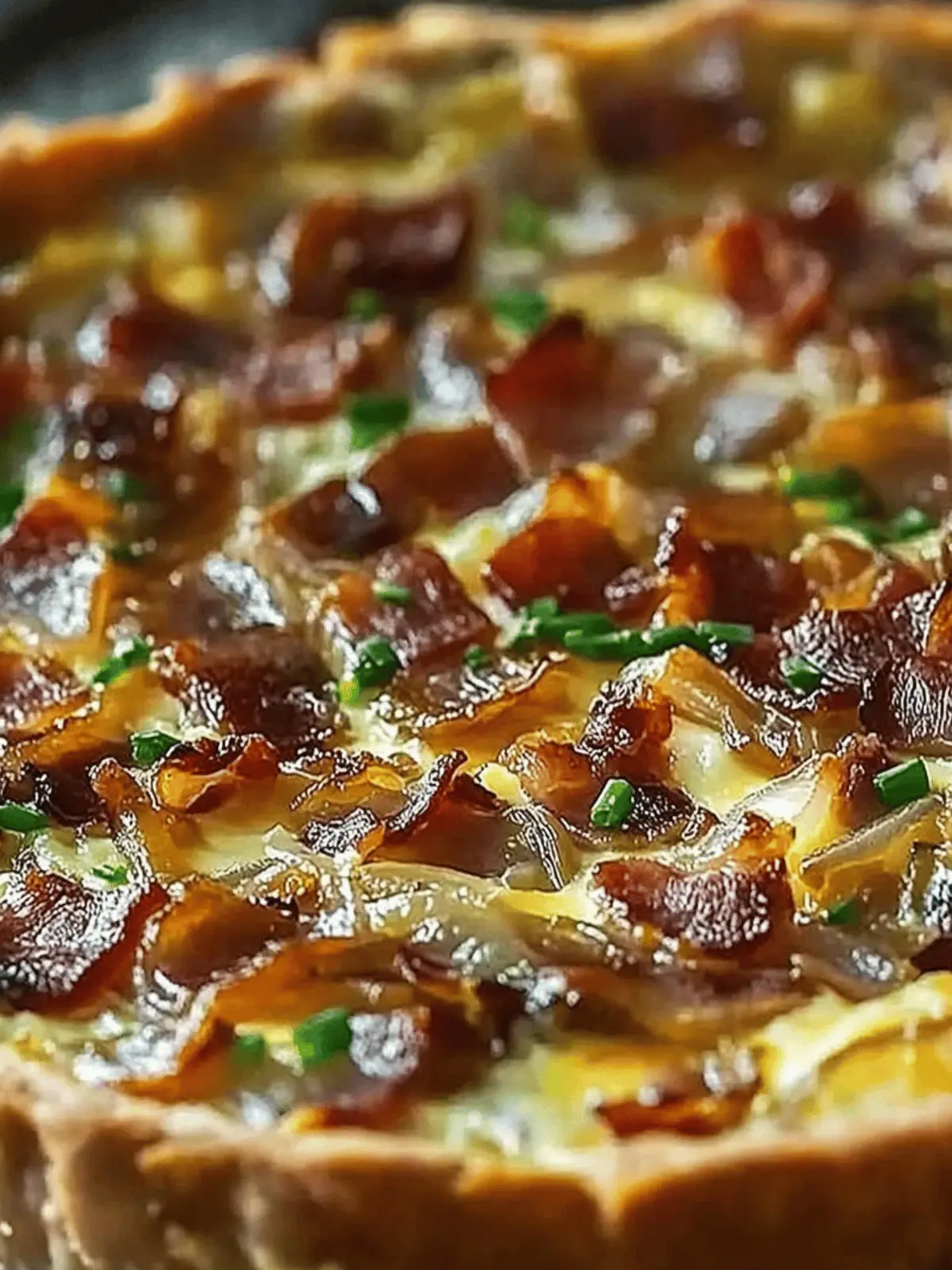 Caramelized Onion and Bacon Quiche