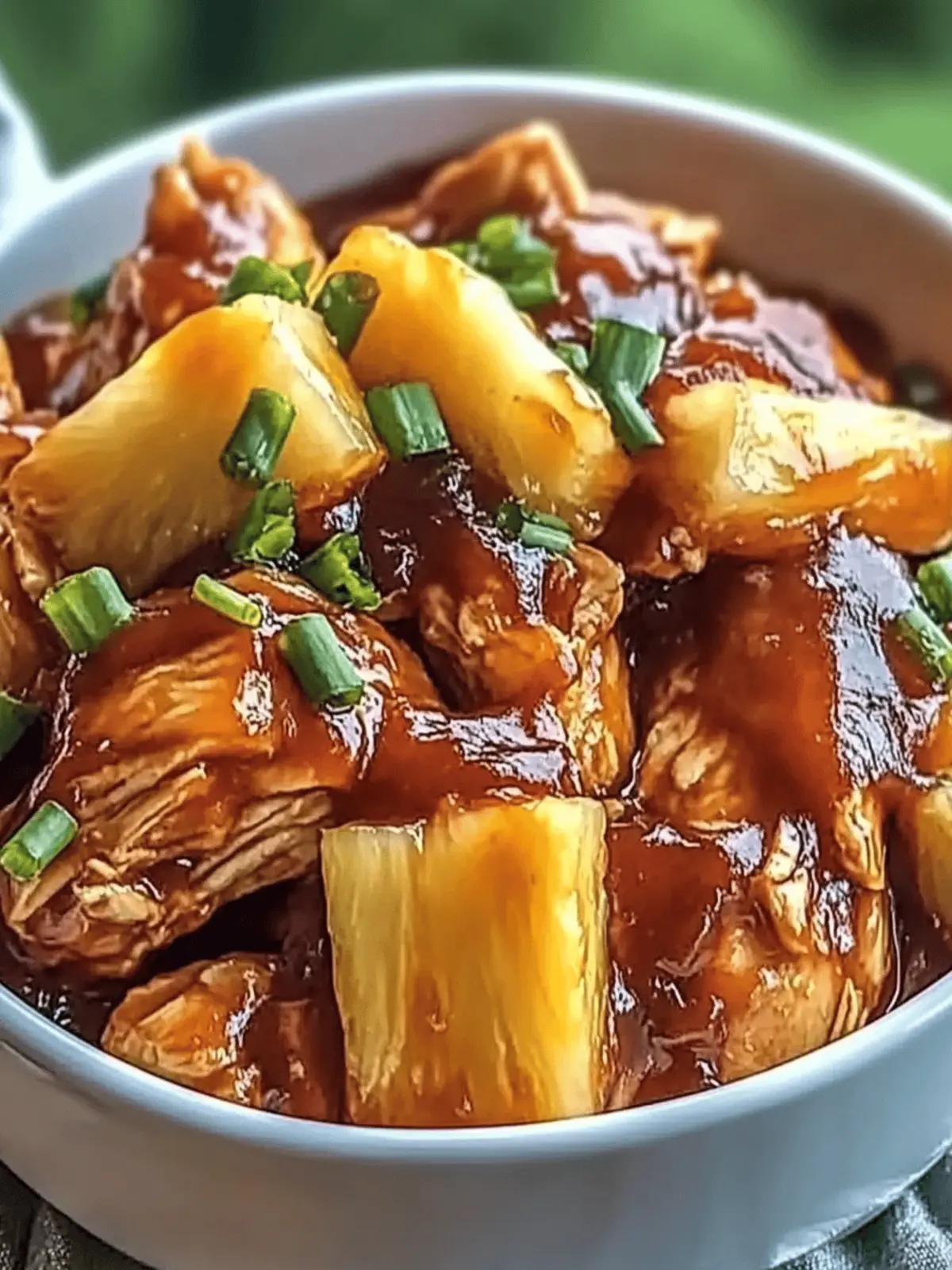 Easy Crockpot Pineapple BBQ Chicken