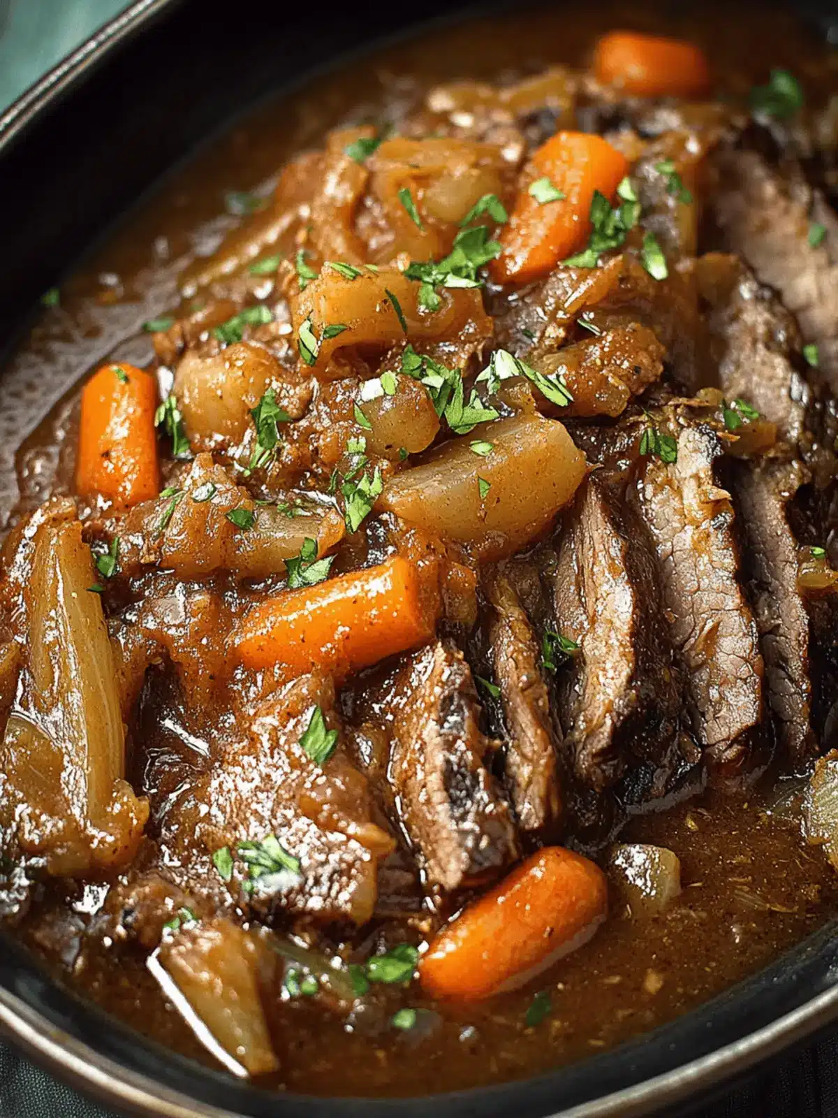 Jewish Braised Brisket for (Rosh Hashanah Recipe)