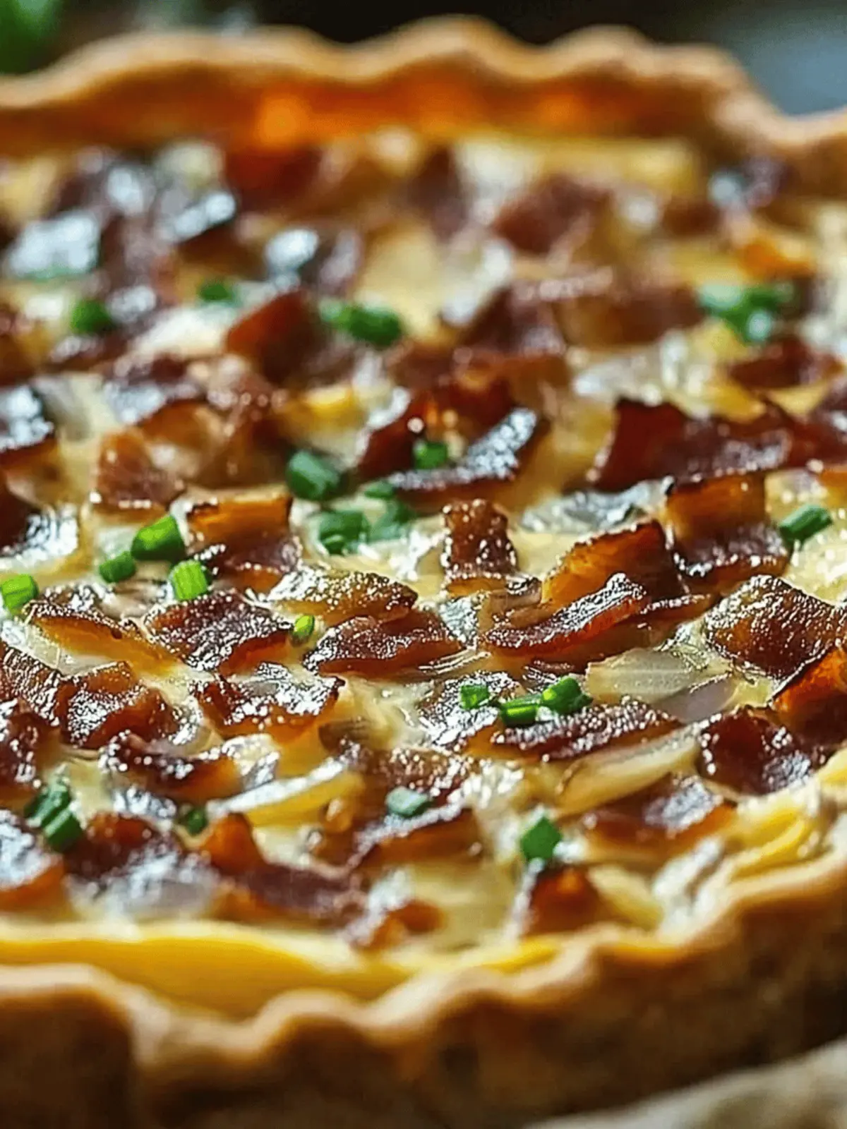 Caramelized Onion and Bacon Quiche