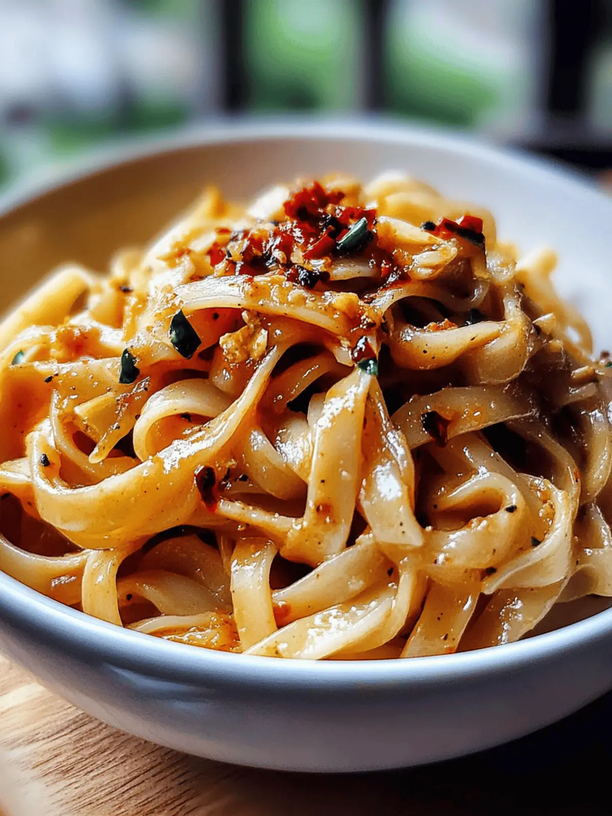 Aromatic Garlic Chilli Noodles with Soy and Vinegar