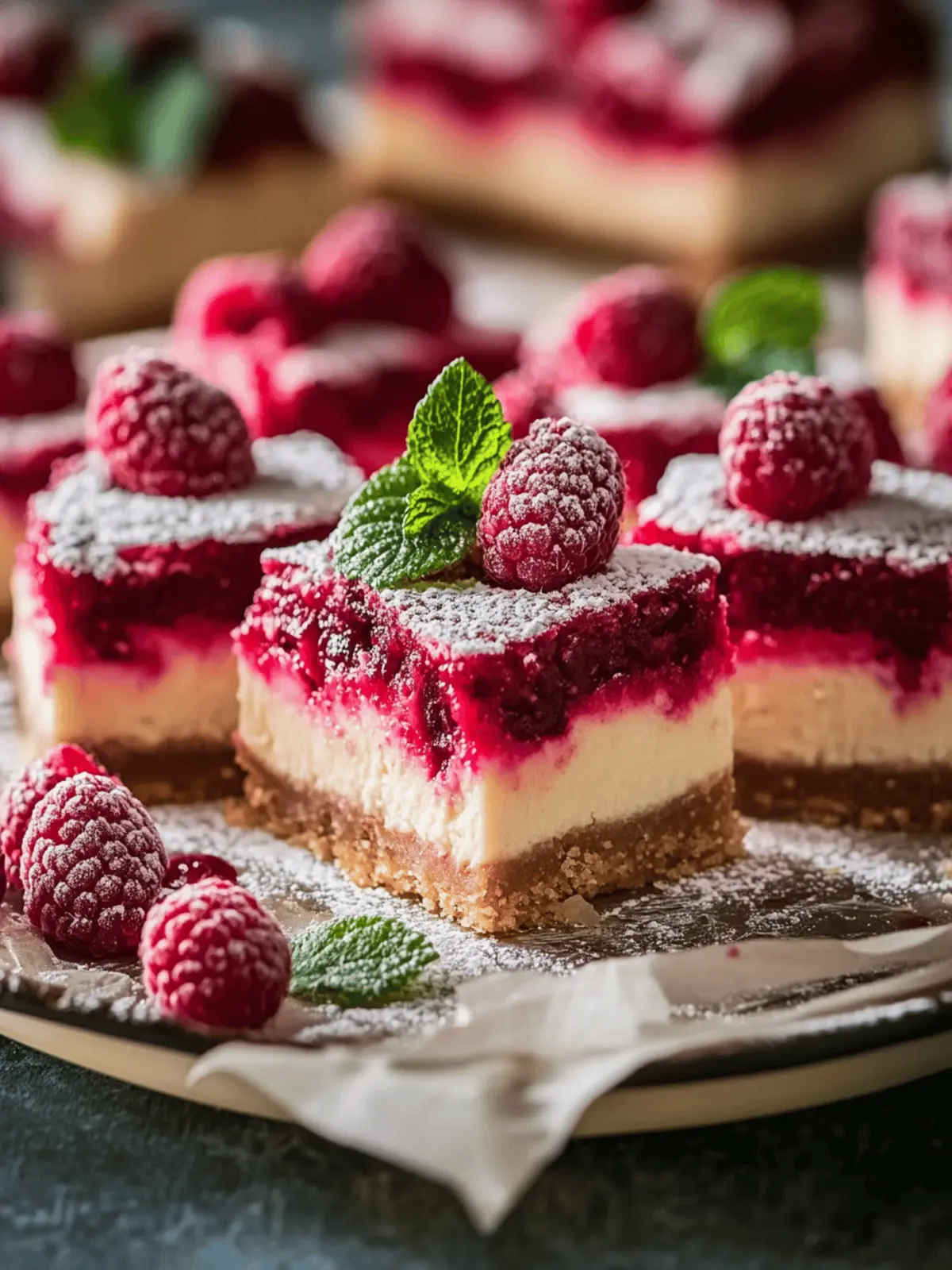 Raspberry Cheesecake Bars