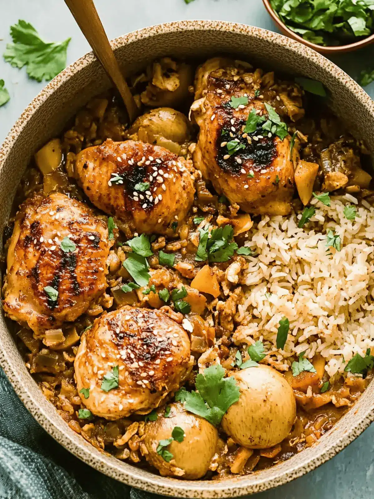 One Pot Hawaiian Chicken and Coconut Rice