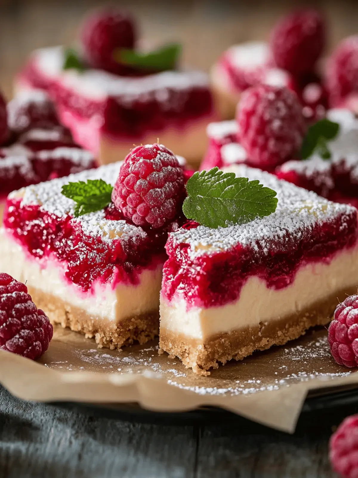 Raspberry Cheesecake Bars