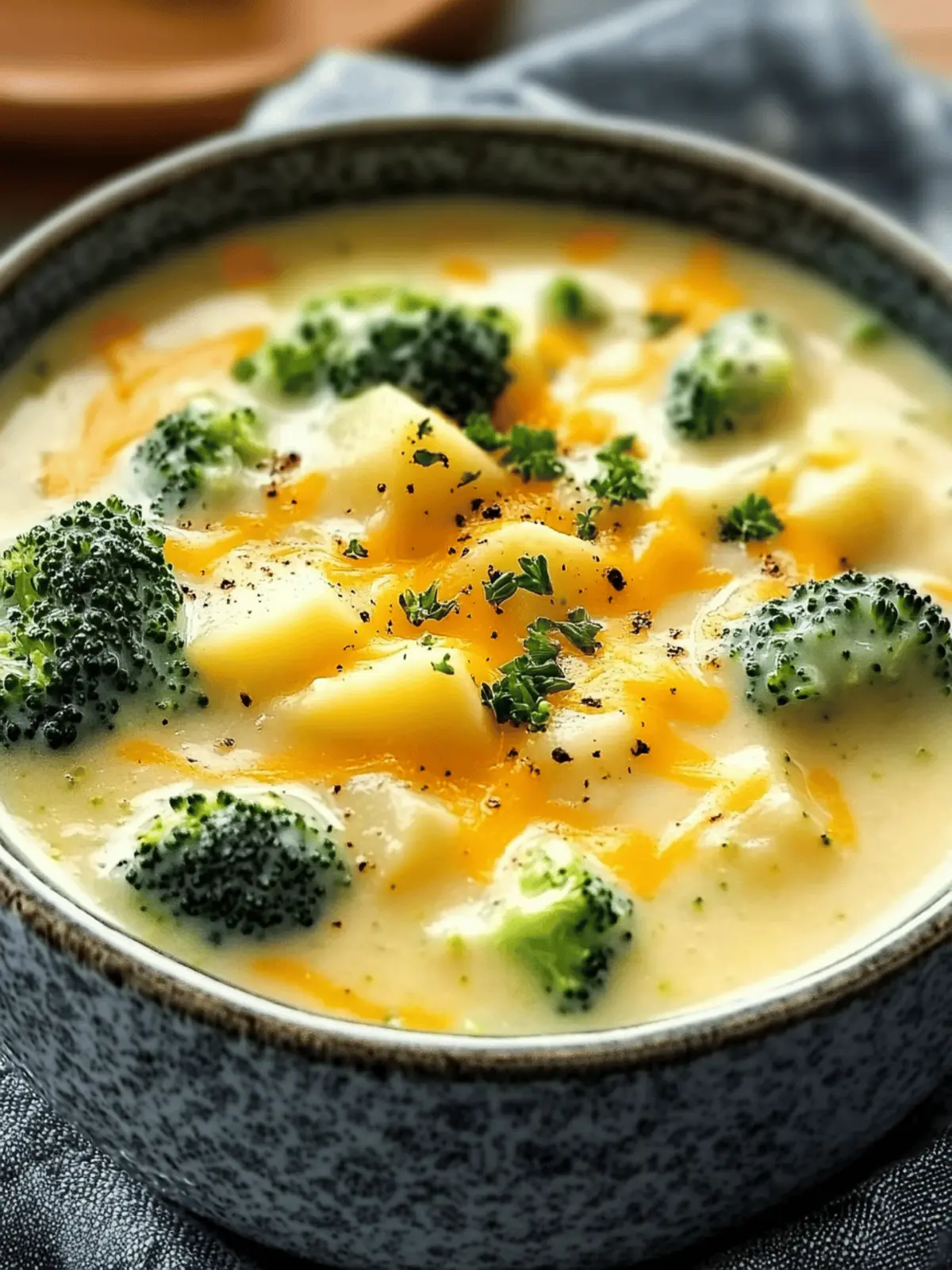 Crockpot Broccoli Cheddar Potato Soup