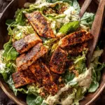 Blackened Salmon Caesar Salad
