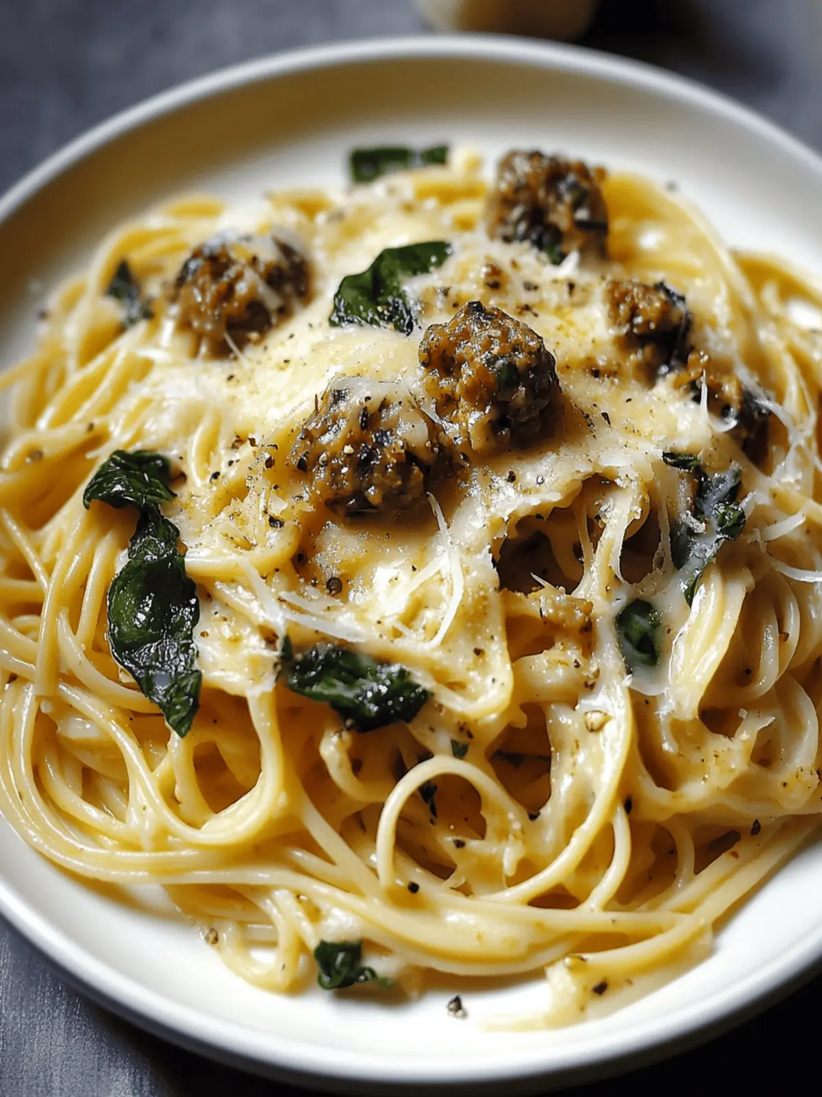 Cheesy Garlic Linguine