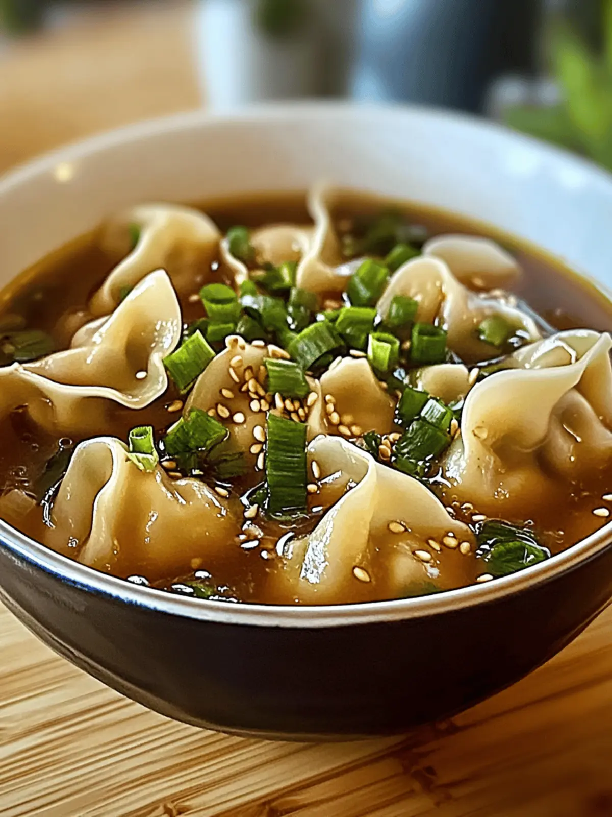 Wonton Soup with Frozen Wontons