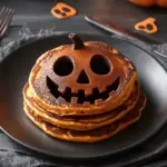 Spooktacular and Fun Jack O Lantern Pancakes
