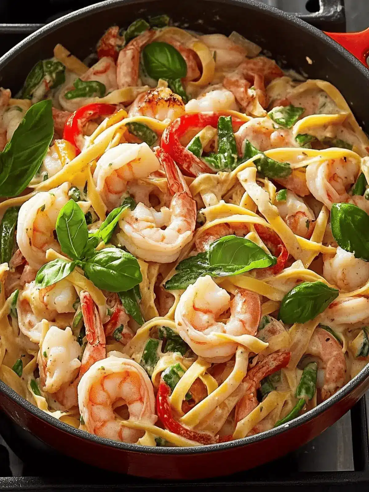 Creamy One-Pot Shrimp Primavera