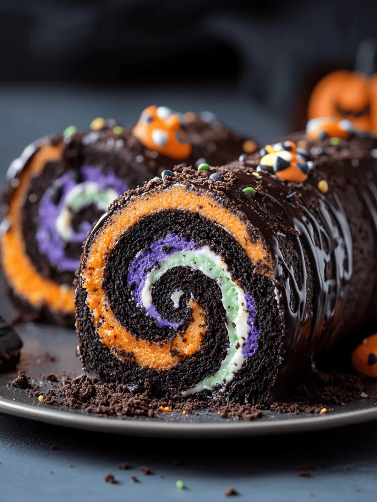 Halloween Oreo Roll