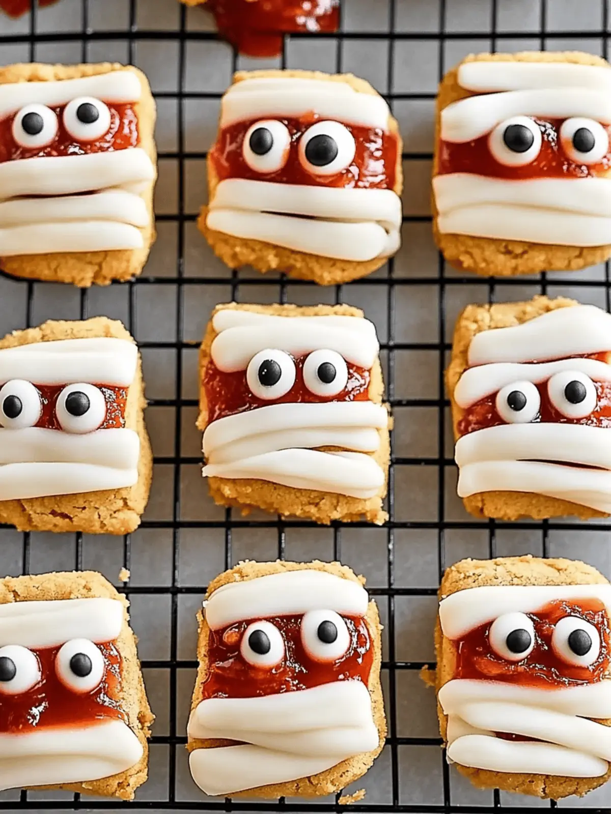 Spooky Keto Cheesecake Mummy Cookies