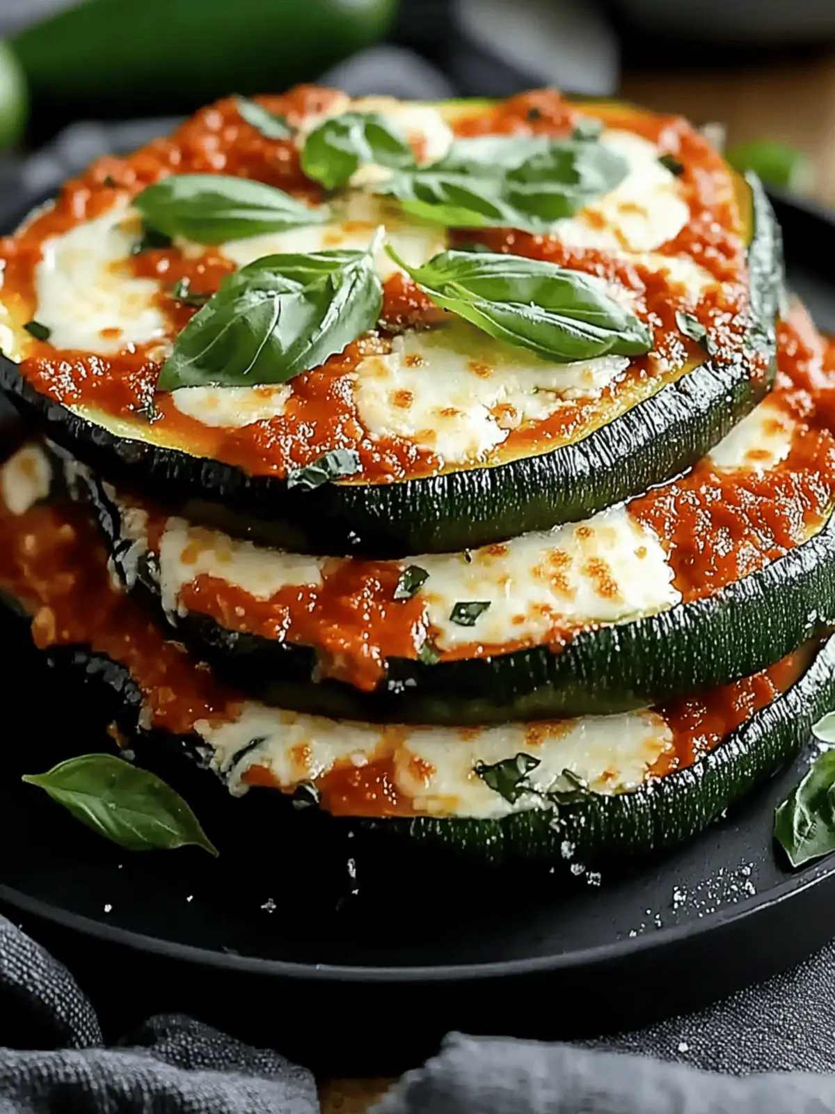 Zucchini Ricotta Melts with Marinara