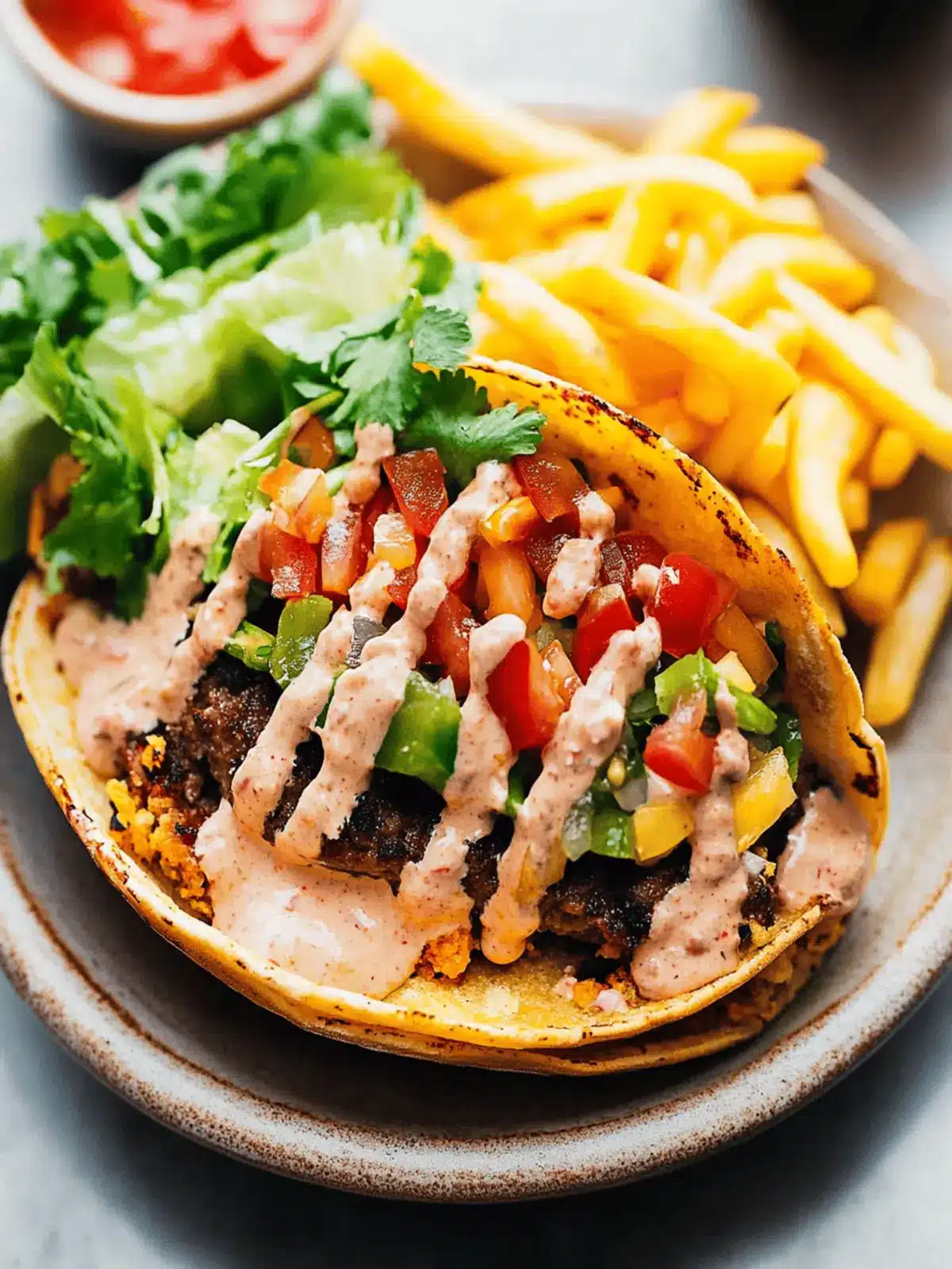 Smash Burger Tacos